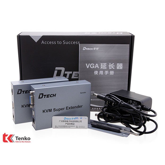 Bộ Khuếch Đại VGA Qua Cáp Mạng Lan 100M DT-7044A