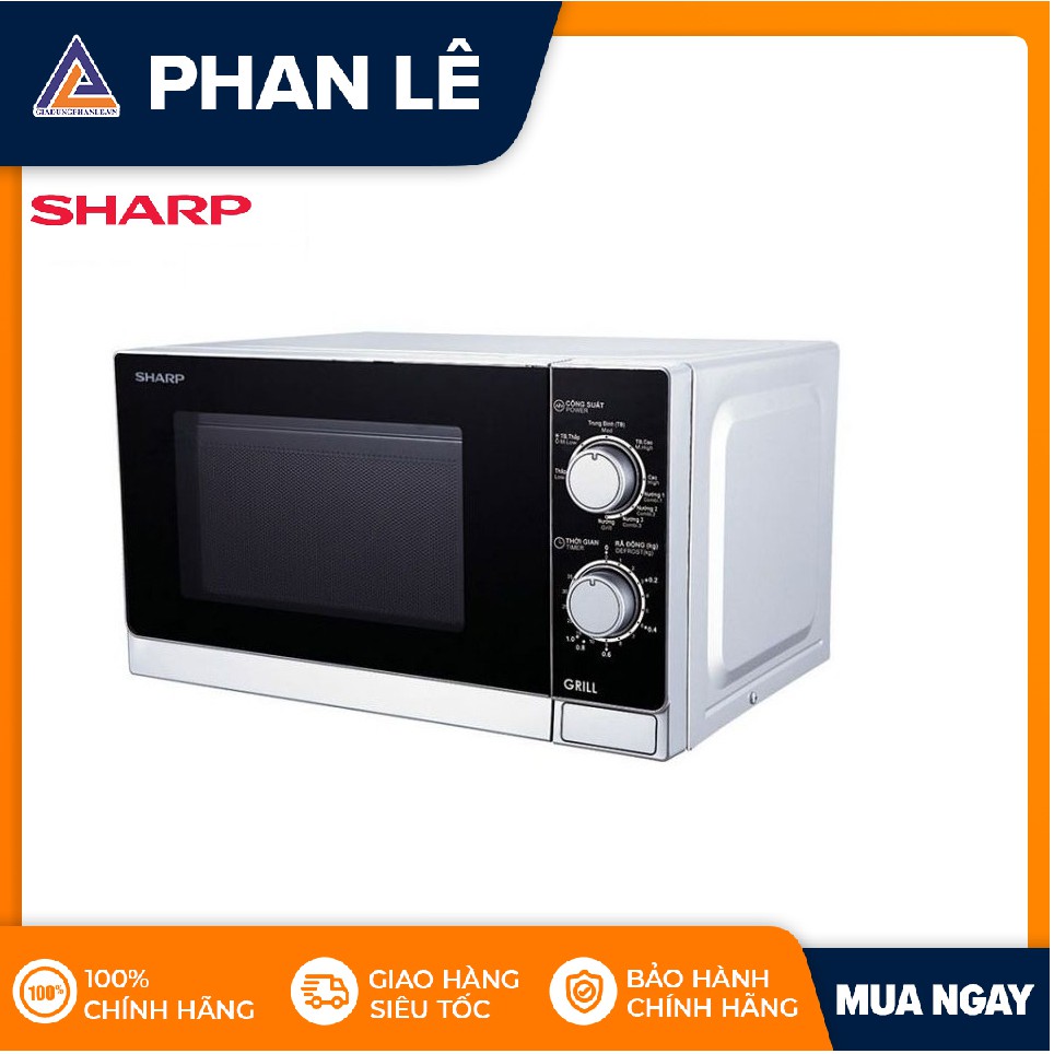 [Mã ELHADEV giảm 4% đơn 300K] Lò vi sóng cơ có nướng Sharp R-G222VN-S