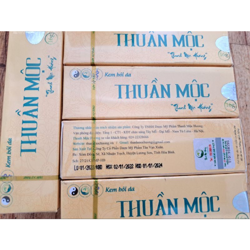 $$$ KEM BÔI DA THUẦN MỘC (MẪU MỚI) 16G