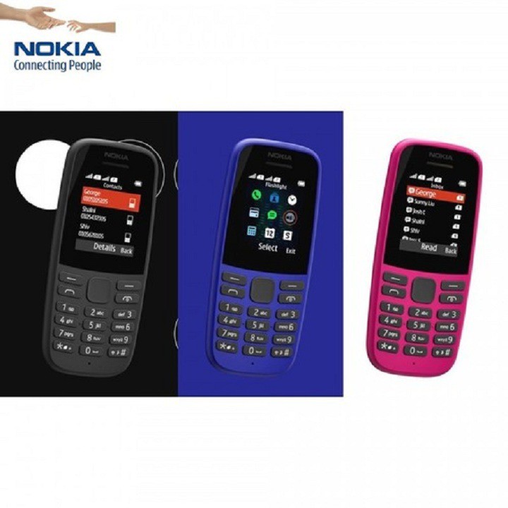 Điện Thoại Nokia 105 Dual Sim (Mẫu 2 SIM -SX 2021-phiên bản thứ 4) - Hàng Chính Hãng - Bảo thành 12 tháng