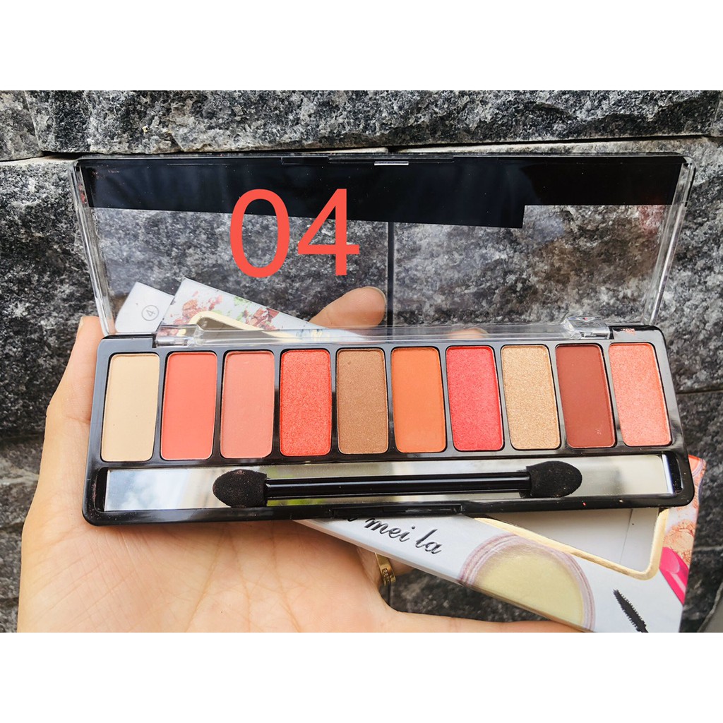 Phấn mắt La Mei La 10 ô Makeup Studio Deluxe Eyeshadows 04
