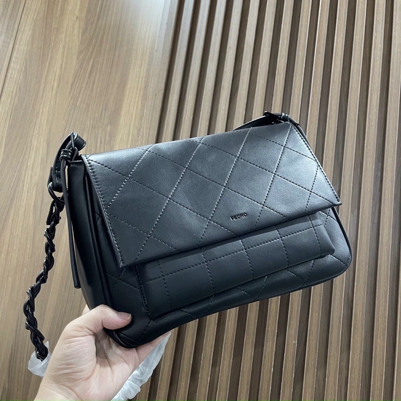 Túi Đeo Chéo Nữ Slouchy Shoulder Pd Bag Da Mềm Nắp Nam châm