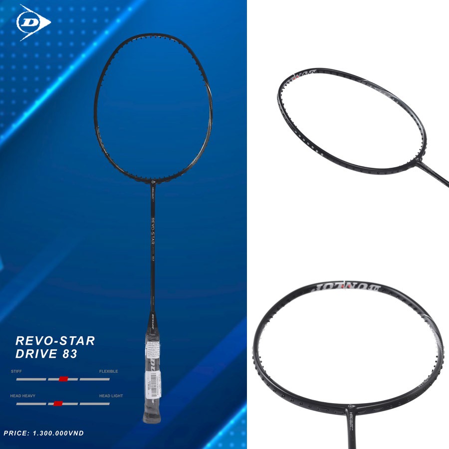 Vợt cầu lông Dunlop Revo Star Driver 83 - Hàng chính hãng thương hiệu Anh Quốc