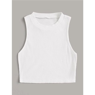 Áo ba lỗ croptop chất thun gân ( nhiều màu )
