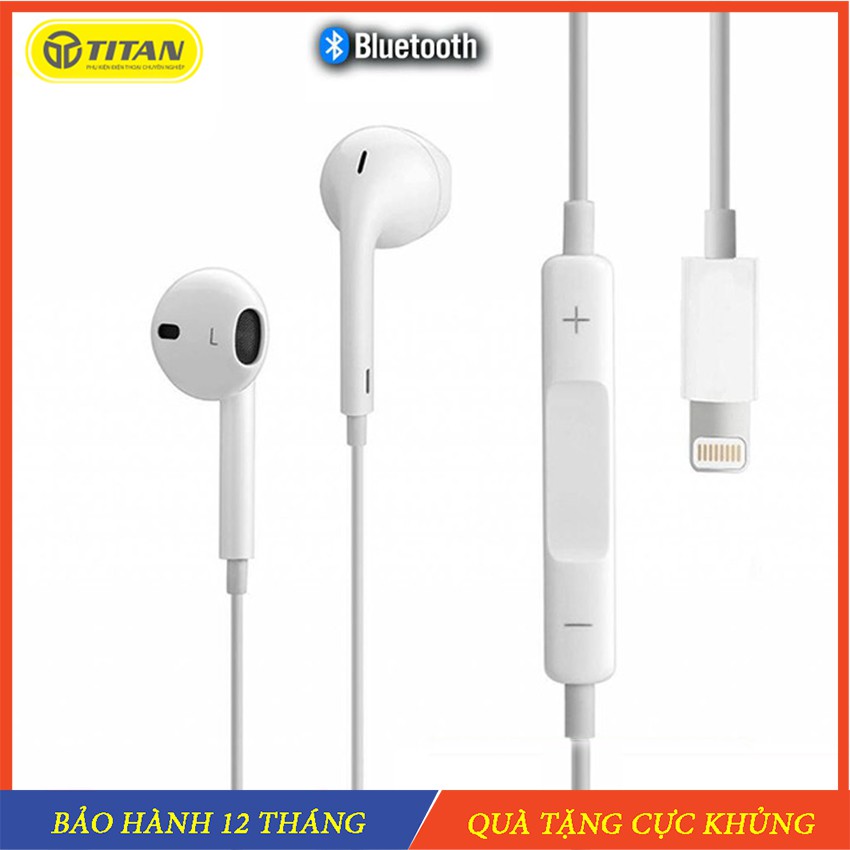 𝗧𝗮𝗶 𝗻𝗴𝗵𝗲 Iphone 6/7/8/X/11pro/12pro max, Tai nghe dây bluetooth Titan Zin Hàng Chính Hãng - Bảo hành 12 Tháng