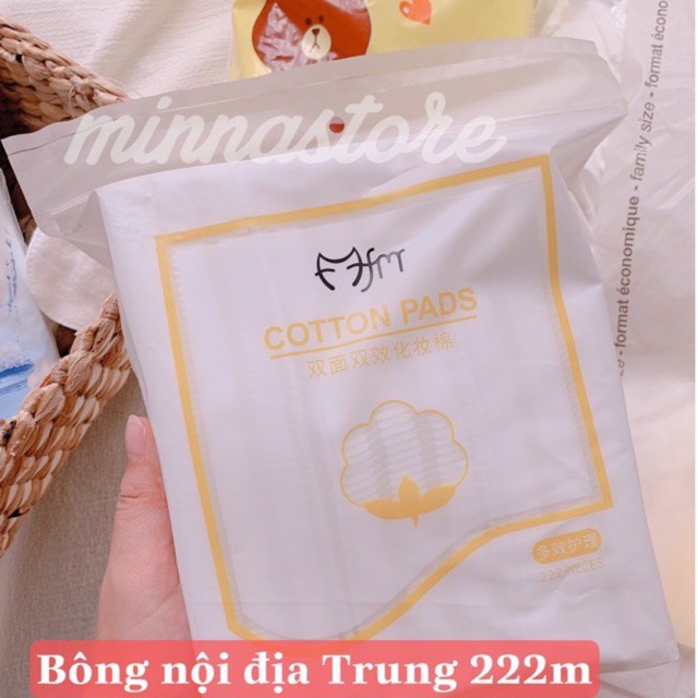 BÔNG TẨY TRANG 222 MIẾNG