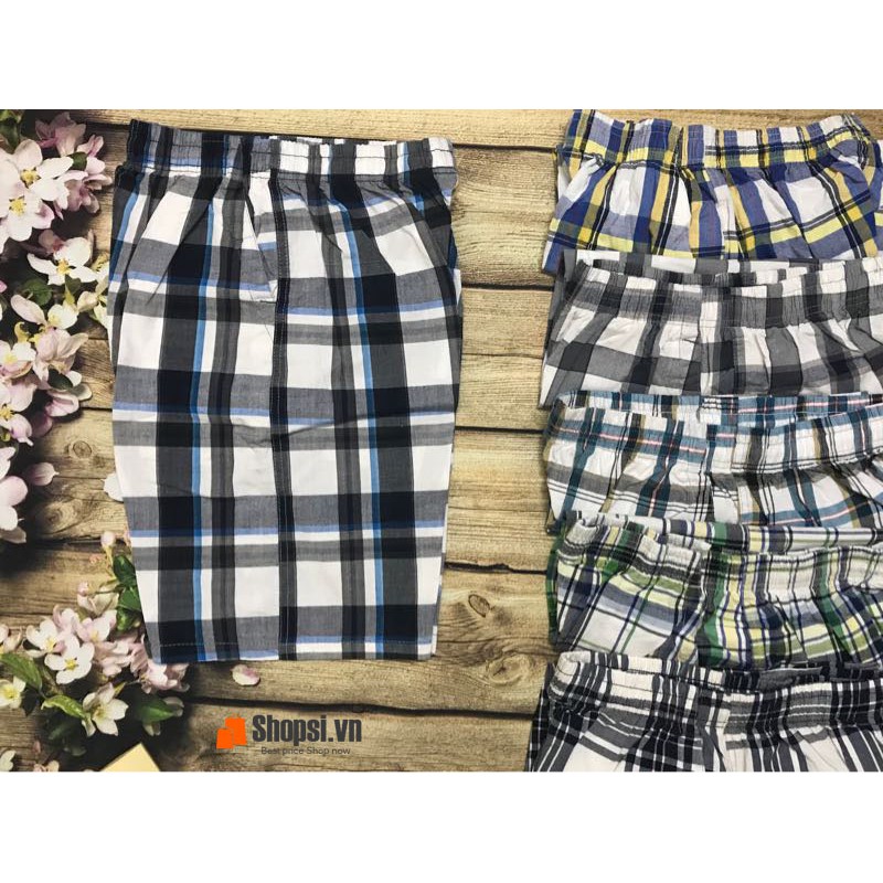 Quần Short Nam Caro - Vải Cotton mặc nhà thoáng mát