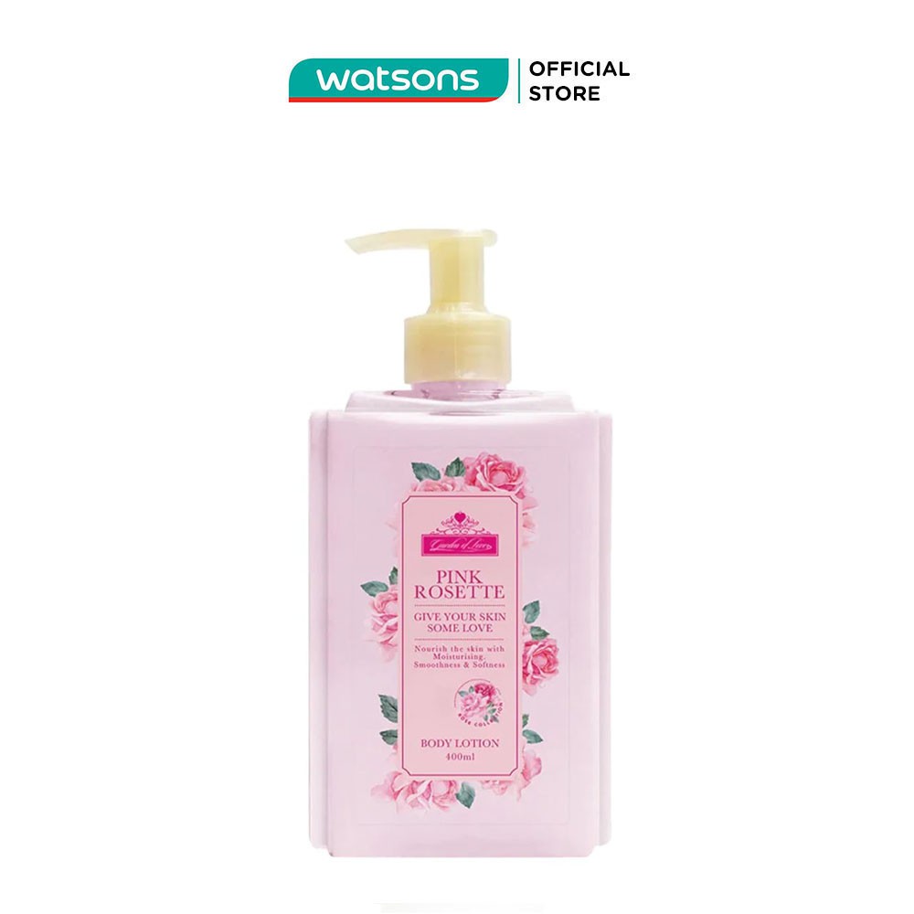 Kem Dưỡng Thể Garden Of Love Pink Rosette Body Lotion Hoa Mẫu Đơn &amp; Vitamin B Giúp Sáng Da 400ml