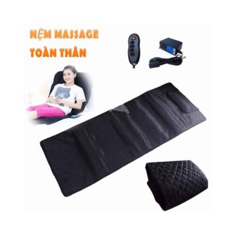 Nệm massage toàn thân lazybag 9 điểm rung - hàng chính hãng