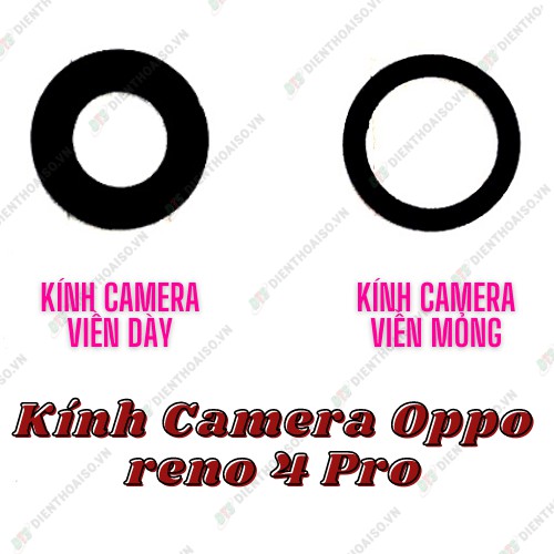 Mặt kính camera dành cho Oppo Reno 4 pro