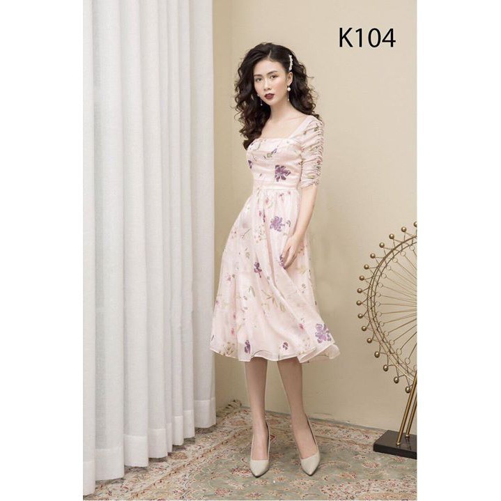 ĐẦM VOAN HỌA TIẾT TAY LỠ K104 - Thời trang Minion (Hàng may thiết kế ,ảnh thật shop tự chụp)