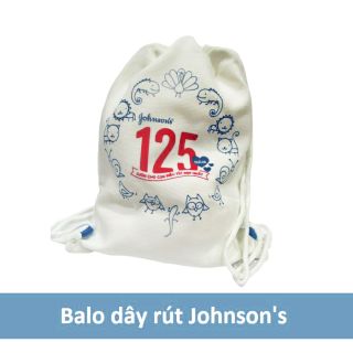 Phụ kiện thời trang Túi ví Balo dây rút vải bố Johnson's, bé dùng cực xinh đẹp