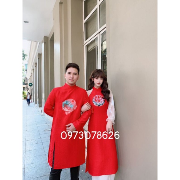 🥰 Siêu phẩm sét áo dài gia đình cao cấp đẹp nhẹ nhàng hàng thiết kế.  áo dài cao cấp giá rẻ