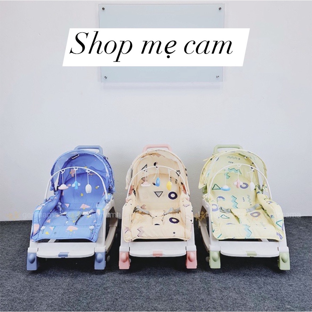 Nôi rung cho bé 5in1 có nhac đồ chơi và bàn ăn cho bé