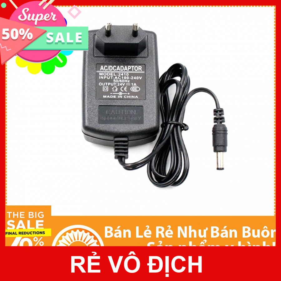 Nguồn adapter 24V 1A jack DC 5.5 * 2.1 mm