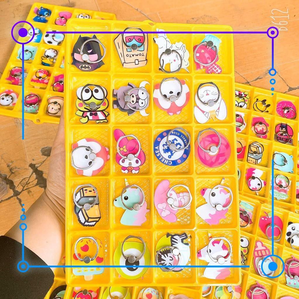 iring dán lưng ốp điện thoại có móc tay cầm tiện lợi hình xinh xắn, ngộ nghĩnh | BigBuy360 - bigbuy360.vn