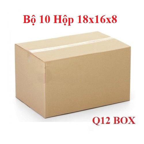 Bộ 10 Hộp Carton 18x16x8 Cm Thùng Carton Giá Rẻ
