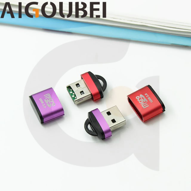 Đầu đọc thẻ nhớ kim loại tốc độ cao Micro SD TF nhỏ USB 2.0