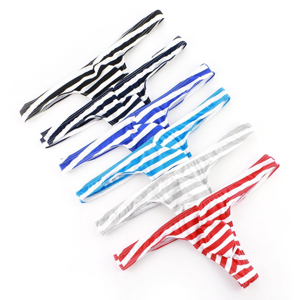 Quần lót nam, quần lọt khe nam thun cotton sọc nhiều màu sắc nhiều size