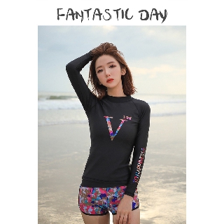 Bộ đồ bơi bikini đi biển nữ chống nắng áo dài tay