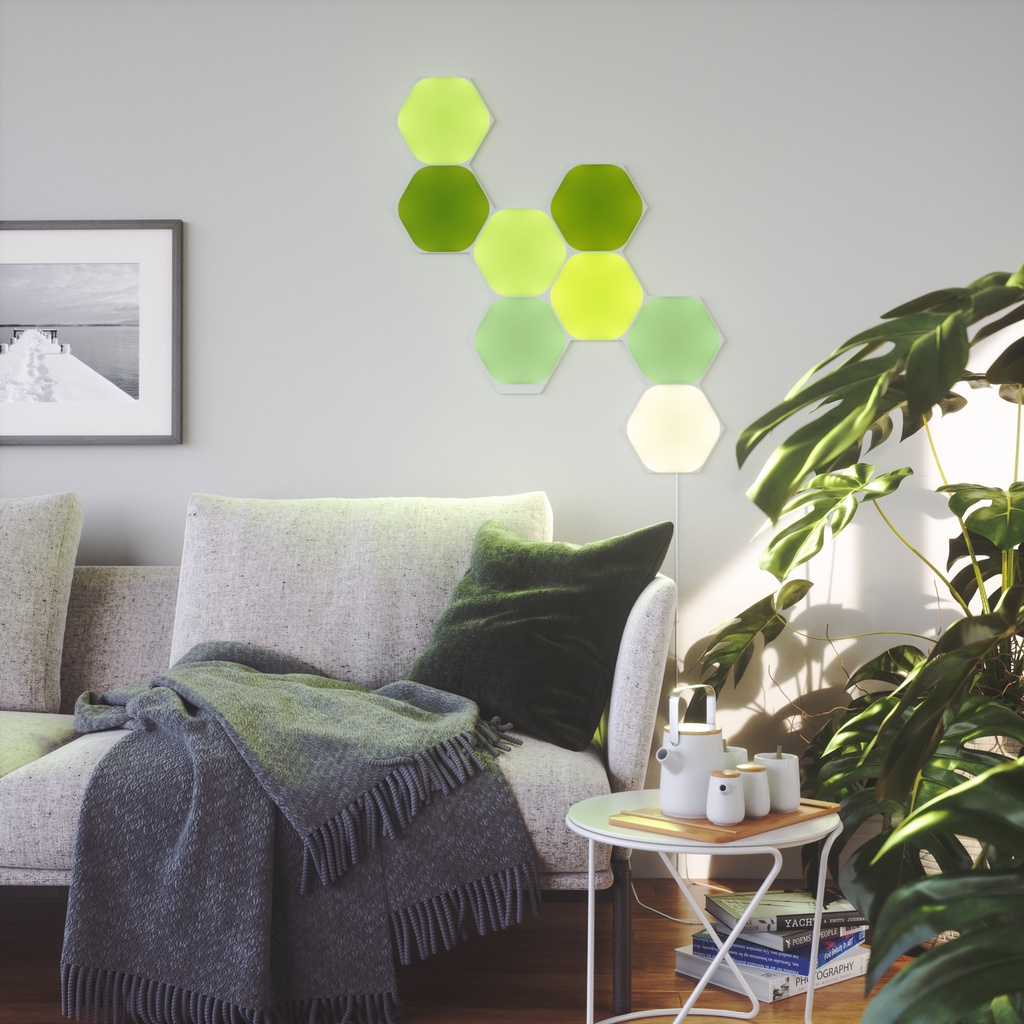 Đèn LED RGB lắp ghép thông minh Nanoleaf Shapes Lục Giác 3 ô đèn