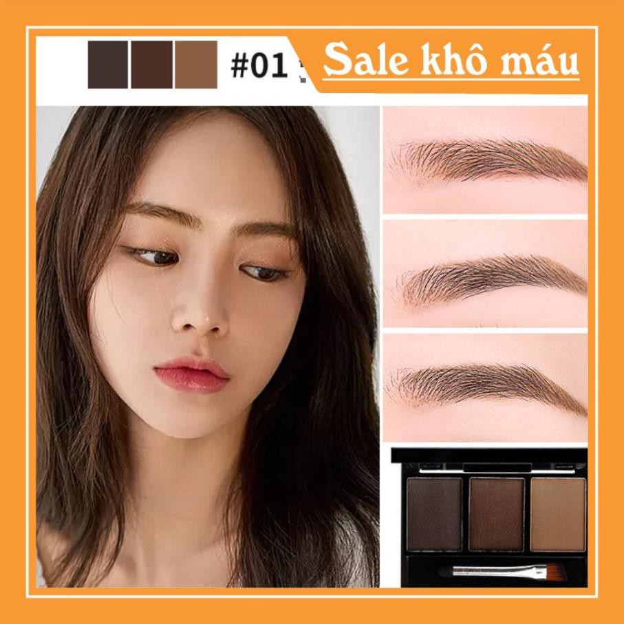 ( Chỉ bán giá sỉ ) Phấn trang điểm mày dạng bột 3 ô LAMEILA 3605 nội địa chính hãng mềm mịn lâu trôi sỉ rẻ Mùi Store