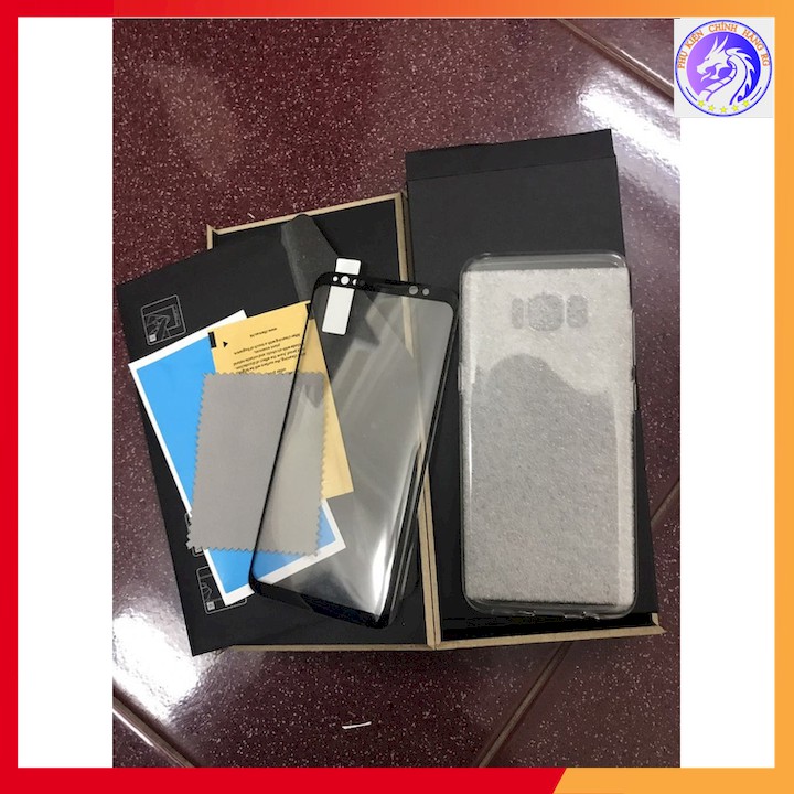 Combo Miếng Gián Cường Lực Full Màn Hình và Ốp Dẻo Trong Suốt cho SAMSUNG S8