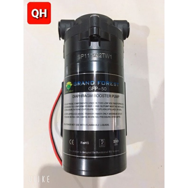 0Bơm tăng áp 24v Grand Forest GFP - 50 1.6LPM và 1.8LPM  Hút đẩy siêu khỏe - dùng cho máy lọc nước RO và dàn phun sương