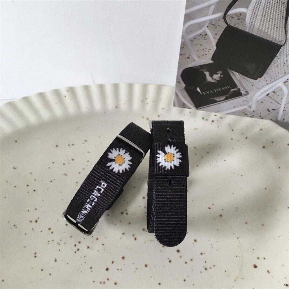 Vòng đeo tay bằng vải lanh cotton màu cầu vồng thời trang cho nam và nữ