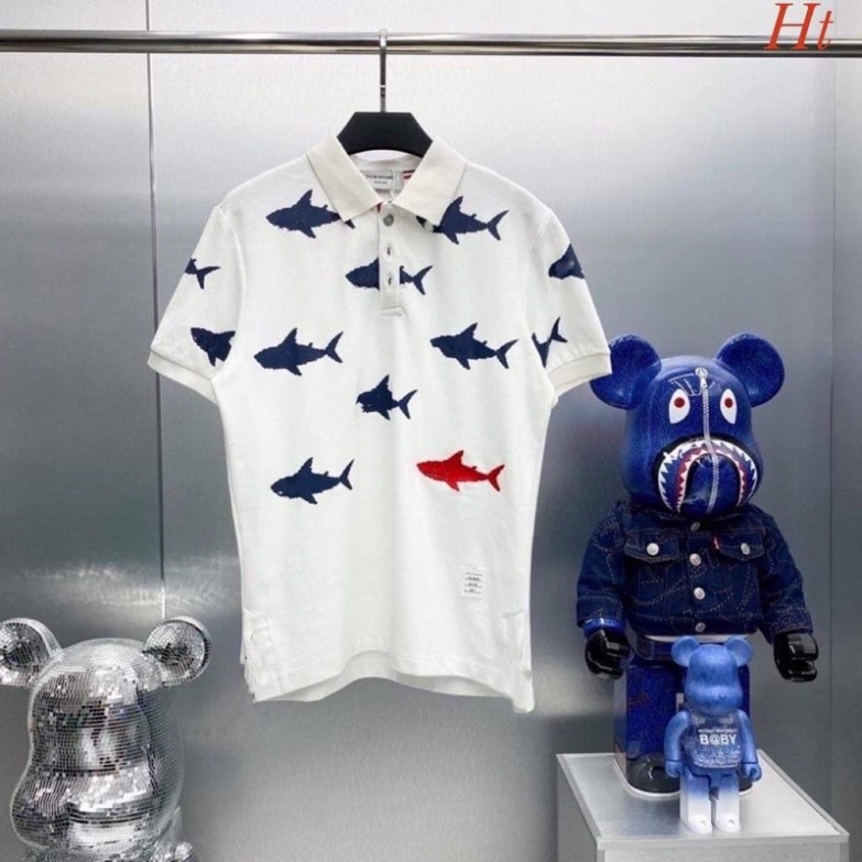 Áo polo cá đen đỏ HT12 0421