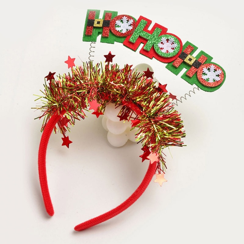 Băng Đô Trang Điểm In Chữ Hoho Giáng Sinh Dễ Thương Dành Cho Bạn Nữ