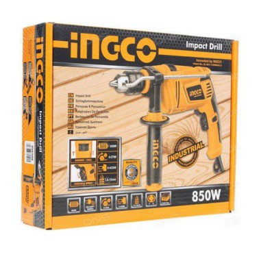 MÁY KHOAN BÚA INGCO 850W ID8508E TẶNG KÈM BỘ 5 MŨI KHOAN BÊ TÔNG CAO CẤP