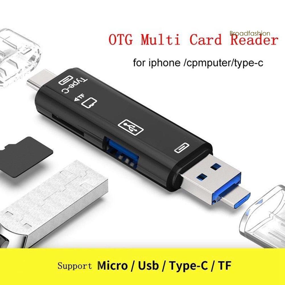 Đầu Đọc Thẻ Nhớ 5 Trong 1 Usb 3.0 Type C