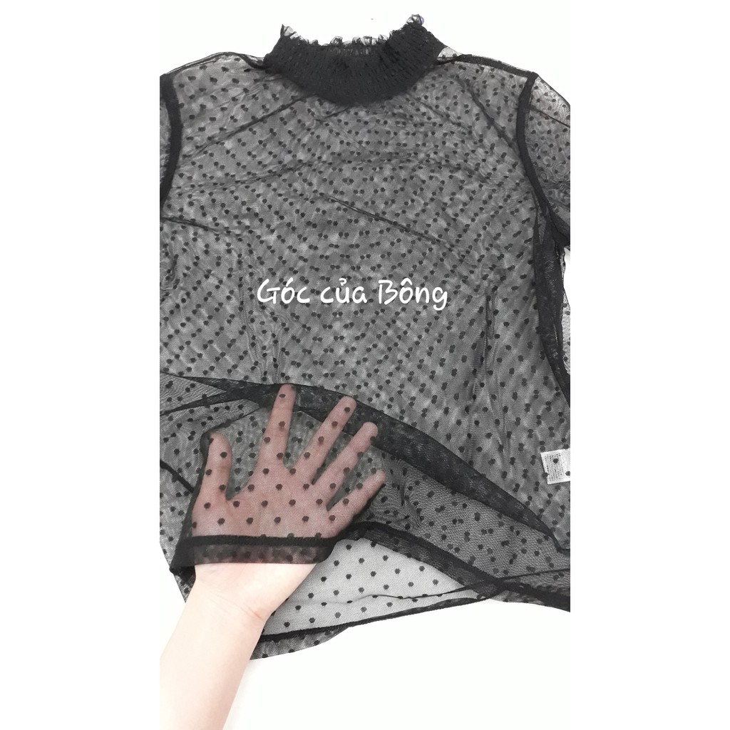 Áo ren mỏng GU Nhật cho nữ (không kèm lót trong) - Mã 322398