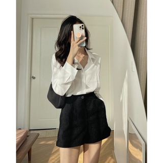 Áo sơ mi,sơ mi trắng mới chất dày dặn basic