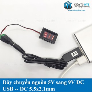 Cáp chuyển đổi nguồn USB 5V sang 9V/12V