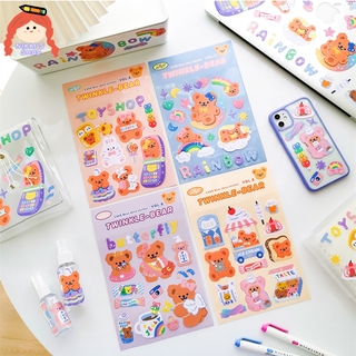 Sticker Dán Laptop Hình Chú Gấu Đáng Yêu