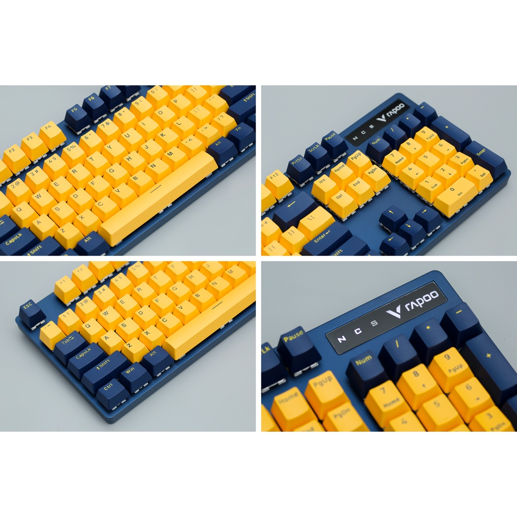 Rapoo V500 Pro 3 Màu Bàn Phím Cơ Có Dây Gaming Browm / Blue Switch - Bh 2 Năm 1 Đổi 1