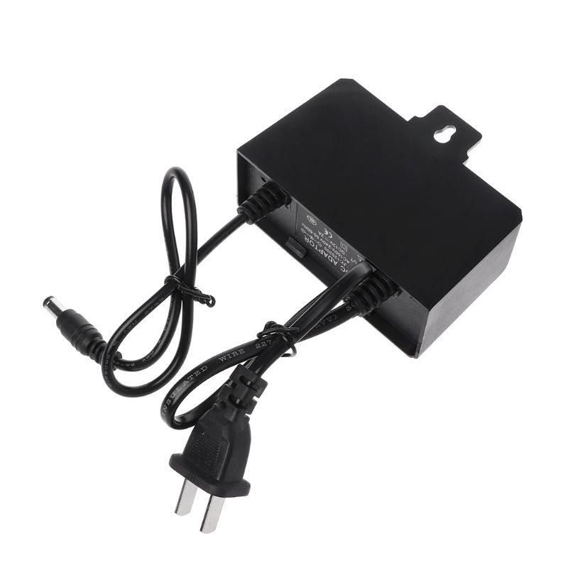Adapter sạc 12V 2A phích cắm EU US kháng nước cho camera an ninh CCTV CCD