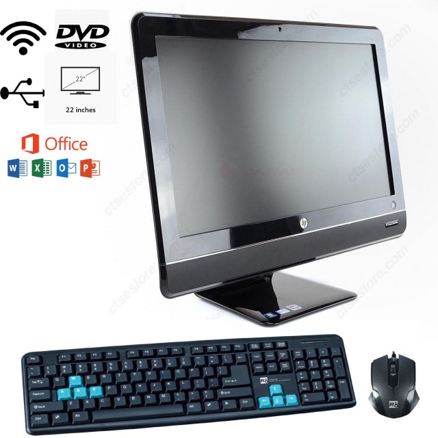 (hot) Máy tính all in one , bền và đẹp, có webcam học trực truyến, tặng kèm phím và chuột mới