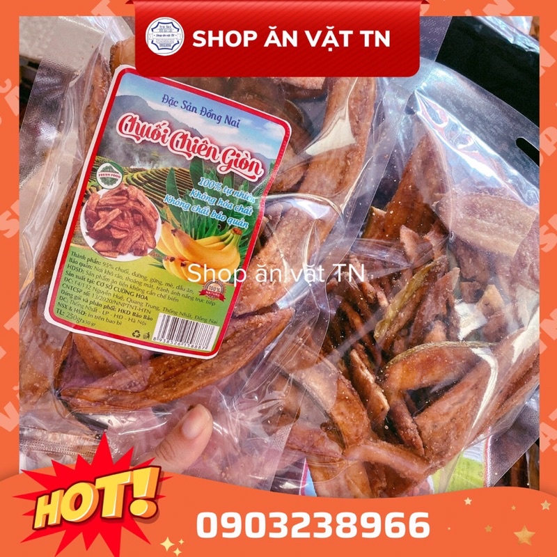 chuối chiên giòn gói 220gr