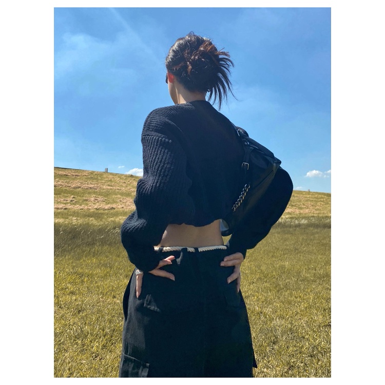 Cocory vn Áo Sweater Tay Dài Cổ Tròn Hoạ Tiết Thêu Thiết Kế Hợp Thời Trang Cho Nữ