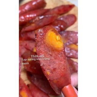 Lạp xưởng tôm trứng muối. Bịt 500g