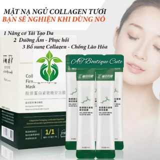 Mặt Nạ ngủ Collagen Tươi Dạng Thạch Dưỡng Da Nâng Cơ se khít lỗ chân lông Căng Bóng Mịn Da Dưỡng Ẩm Hàng Nội Địa Trung