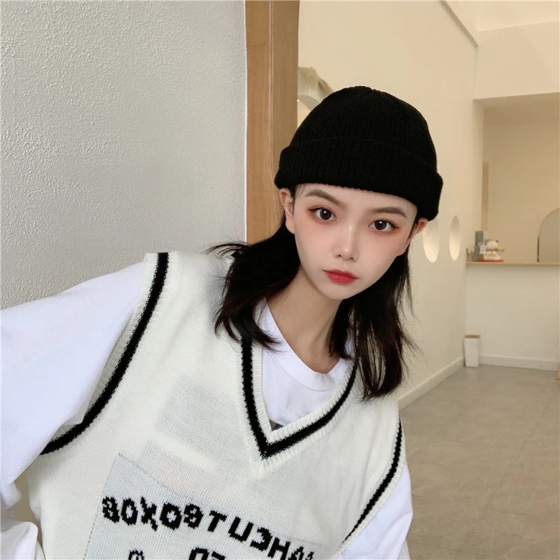 Nón len trùm đầu màu sắc cổ điển phong cách hip hop thời trang thu đông dành cho cả nam lẫn nữ