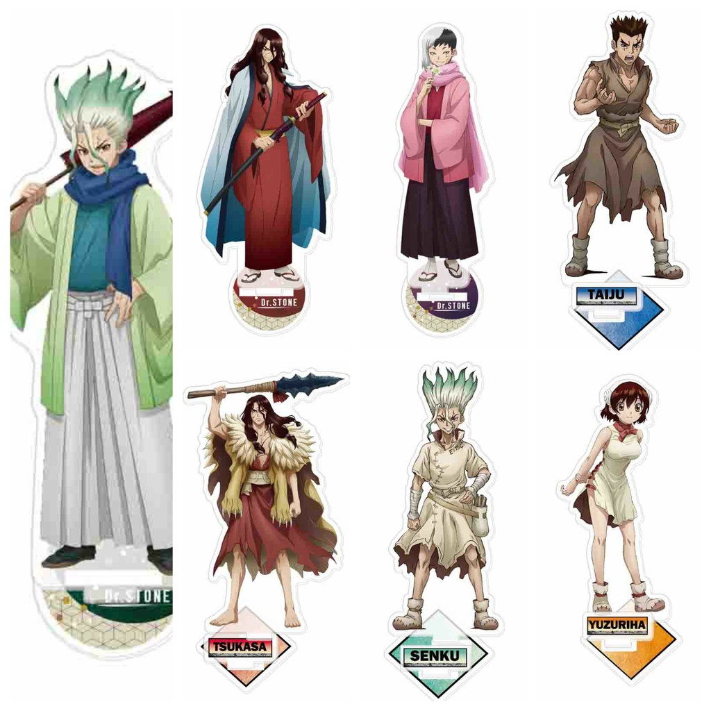 Standee Dr.Stone Tiến sĩ đá tượng acrylic standee anime mica chibi trang trí trưng bày mô hình