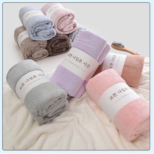 Khăn tắm lông cừu hàn quốc cao cấp 70x140 cm chất bông siêu mềm mịn thấm nước cực nhanh dùng cho khách sạn bé sơ sinh