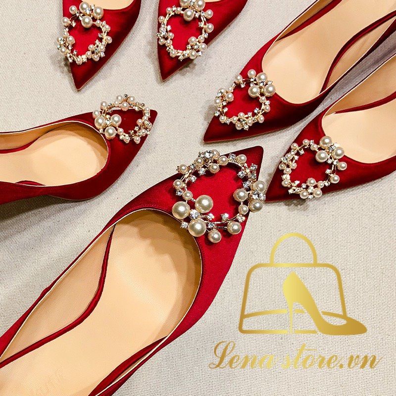 Siêu phẩm giày cao gót màu đỏ cho mùa noel và năm mới đỏ rực