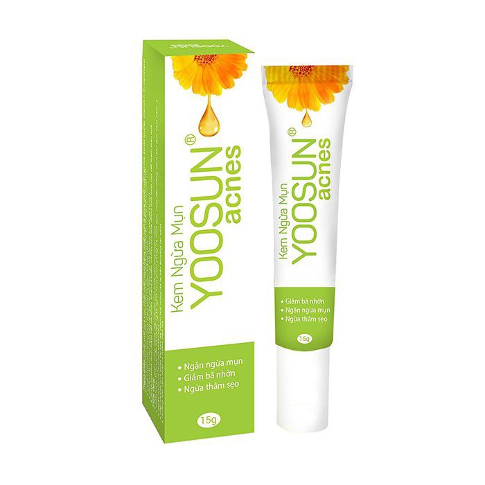Bộ 3 Kem Bôi Da Yoosun Nghệ - Rau Má - Acnes - Ngăn Ngừa Mụn, Giảm Thâm, Mát Da Từ Thảo Dược