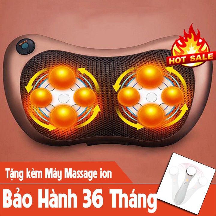 -Gối Matxa Hồng Ngoại Loại Mới 8 Bi Đa Năng-(BH: 1 Đổi 1).